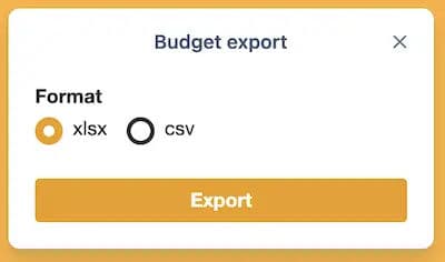 Exporting budget in Trello