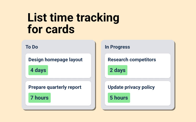 List Time Tracker device preview