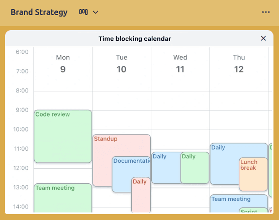 Time Slot Calendar screenshot